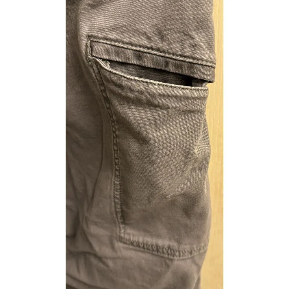 Carhartt Men's 40x30 Gray Relaxed Fit Rugged Flex Canvas‎ Work Pants Jeans